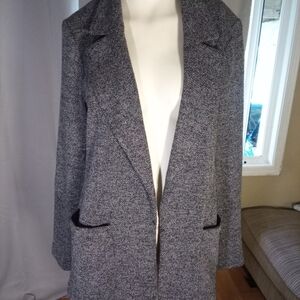 Reitmans Gray Blazer Wool-Blend Suit Jacket